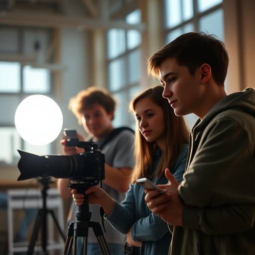Studenter som studerer journalistikk